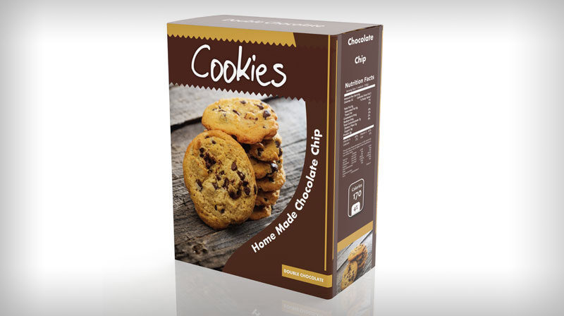 Product packaging - box of cookies