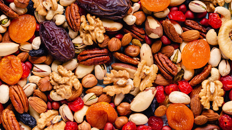 Bulk ingredients - nuts and dried fruit