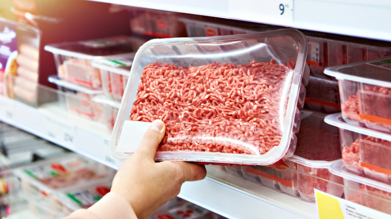 packaged ground beef